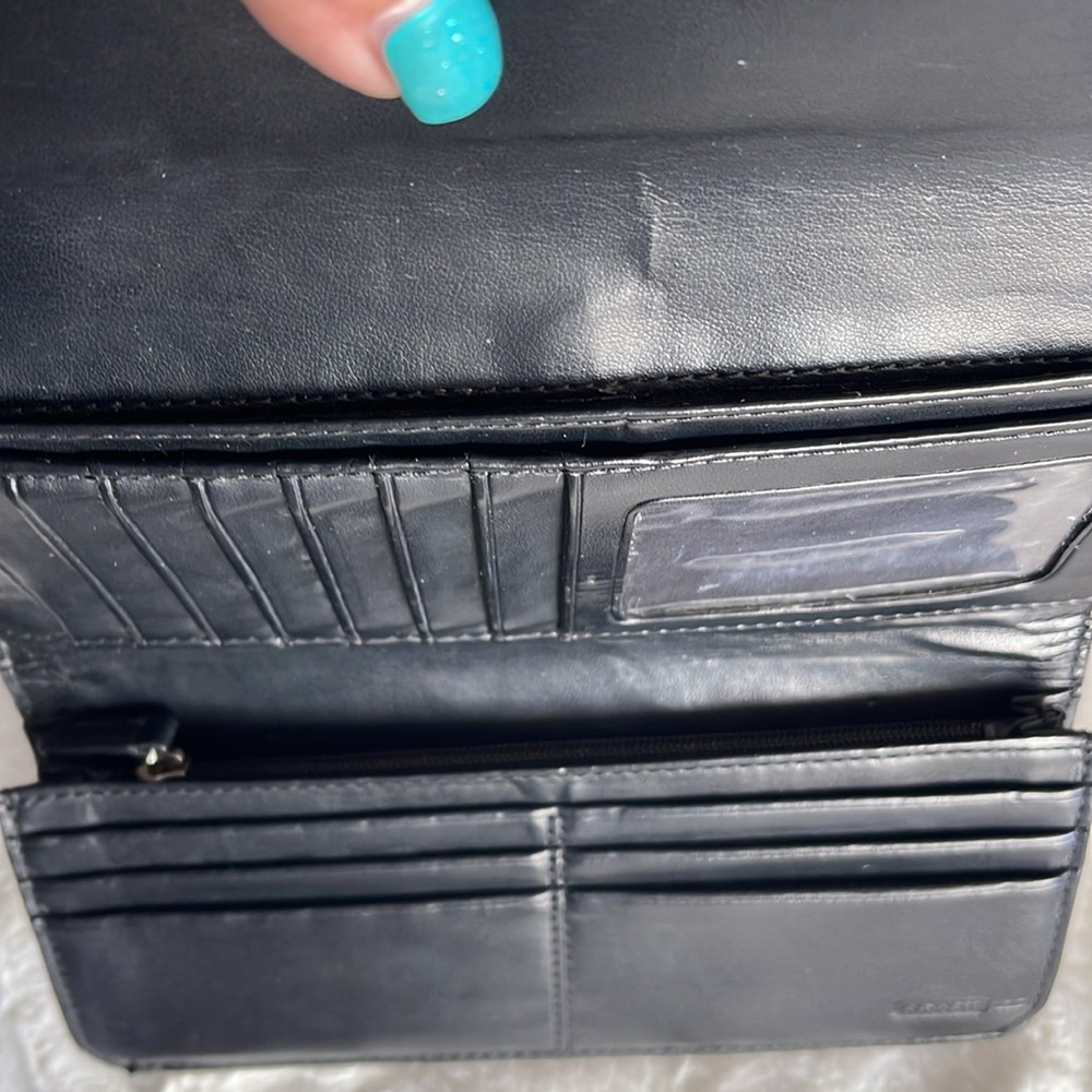 Coach Black and Brown Wallet Y2K Soho EUC - Picture 5 of 6